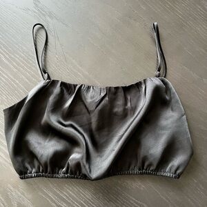 Papermoon Black Silk Top